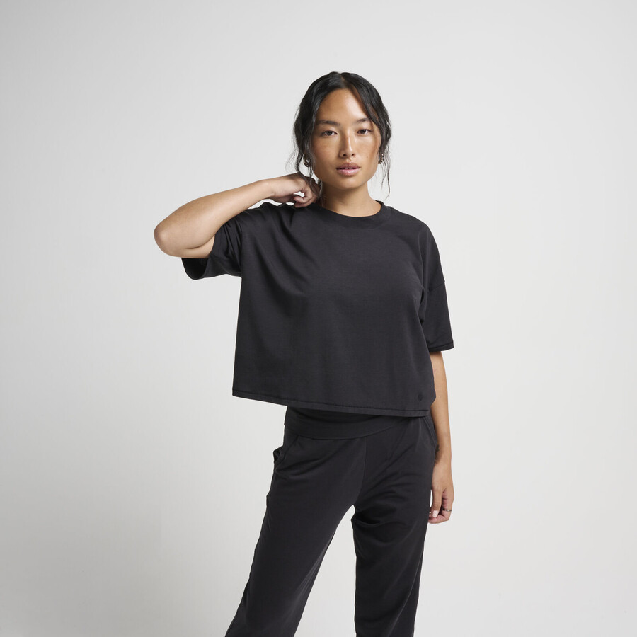 pull ras du cou carré lay low pour femme en mélange de beurre