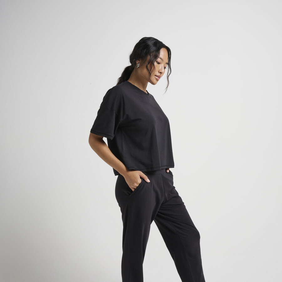pull ras du cou carré lay low pour femme en mélange de beurre